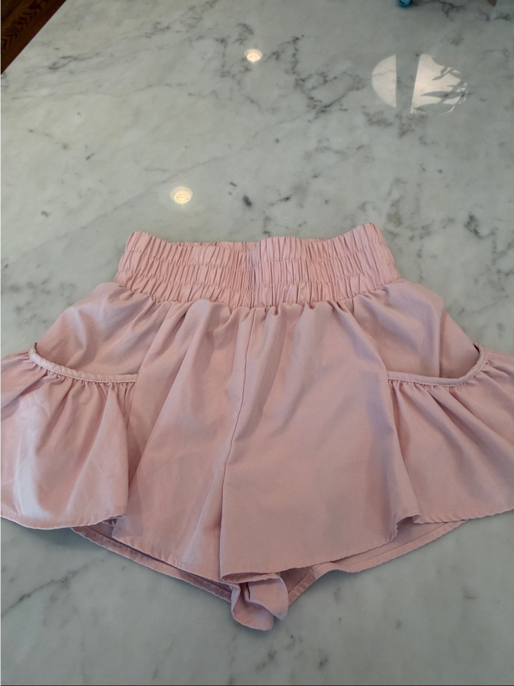 BMJL Womens Athletic Running Shorts 2.5" Flowy High Waisted Ruffle Shorts, Small